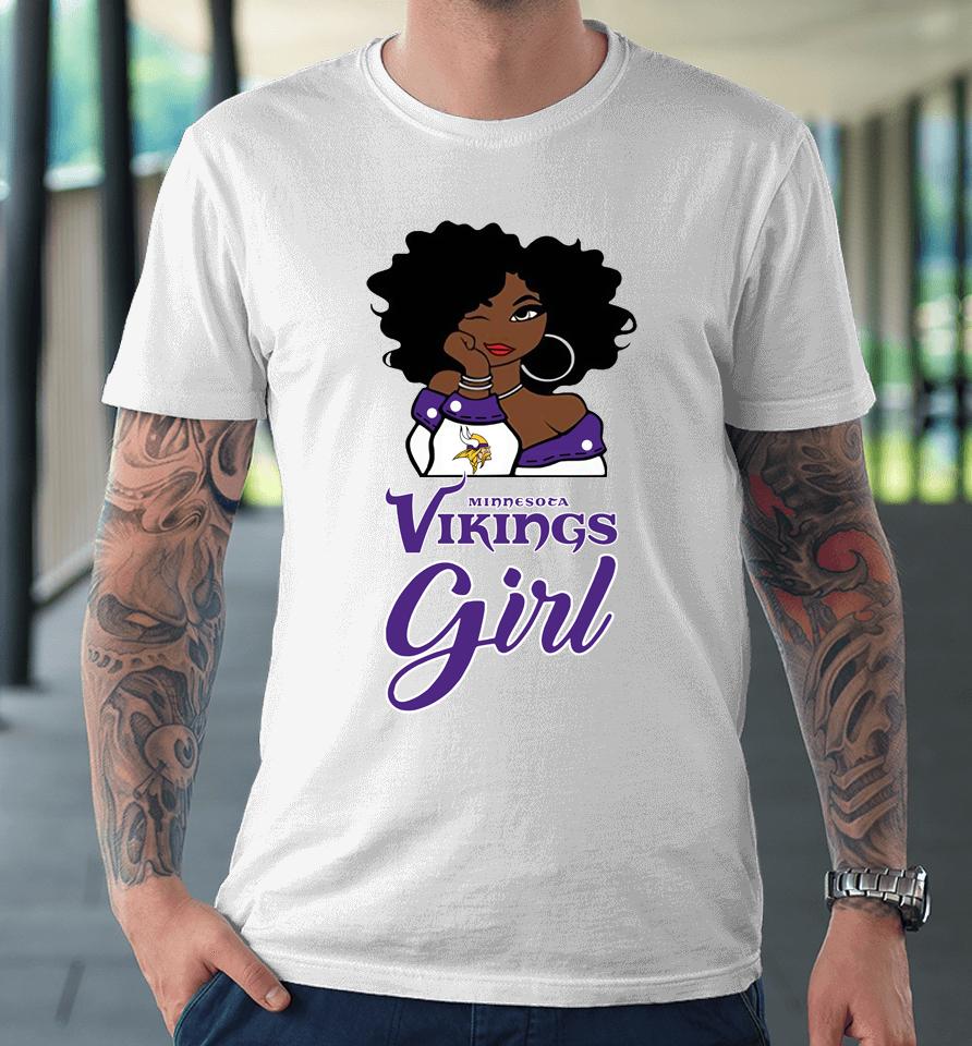 Minnesota Vikings Girl Nfl Premium T-Shirt
