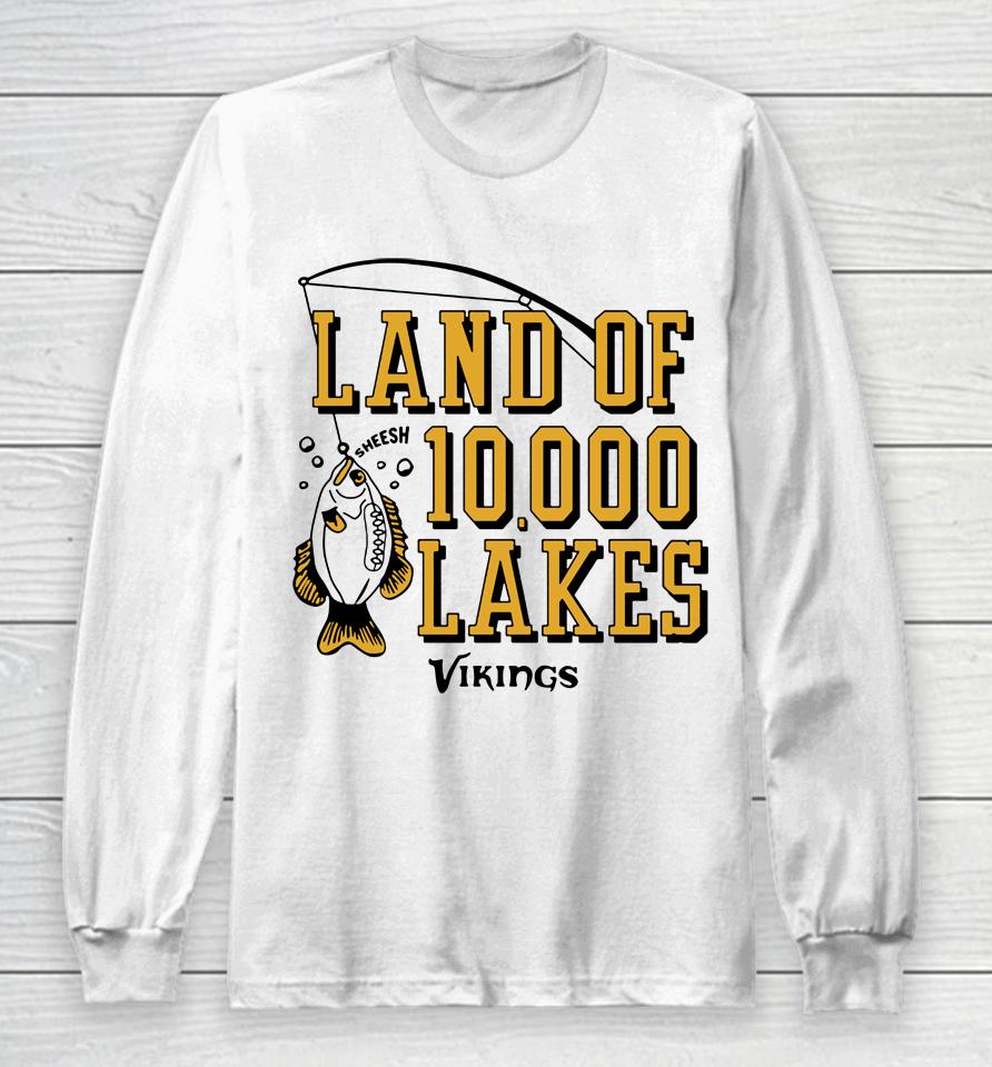 Minnesota Vikings Homage Hyper Local Land Of 10000 Lakes Long Sleeve T-Shirt
