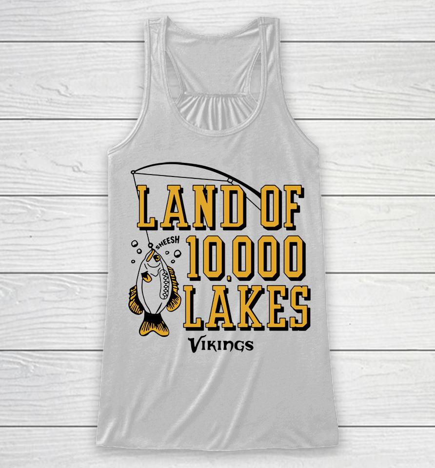 Minnesota Vikings Homage Hyper Local Land Of 10000 Lakes Racerback Tank
