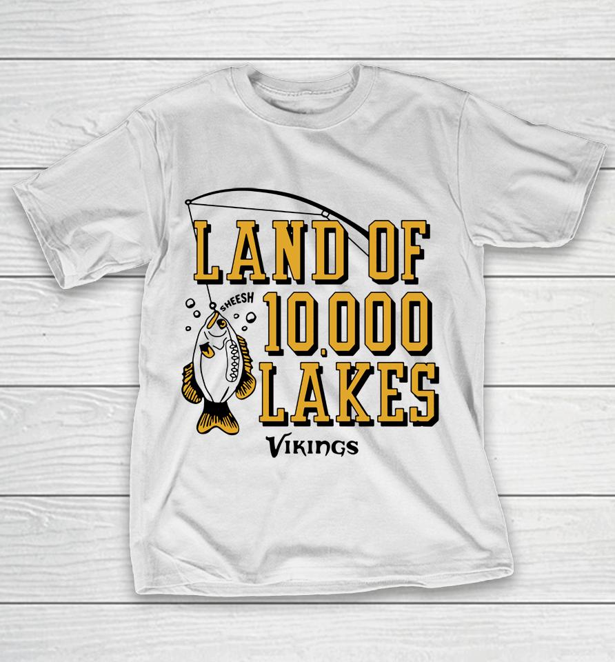 Minnesota Vikings Homage Hyper Local Land Of 10000 Lakes T-Shirt