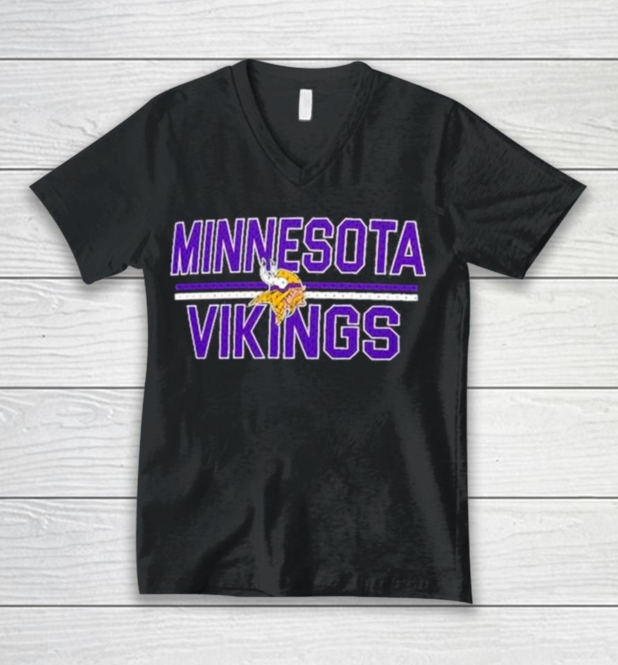 Minnesota Vikings Starter Mesh Team Graphic 2024 Unisex V-Neck T-Shirt