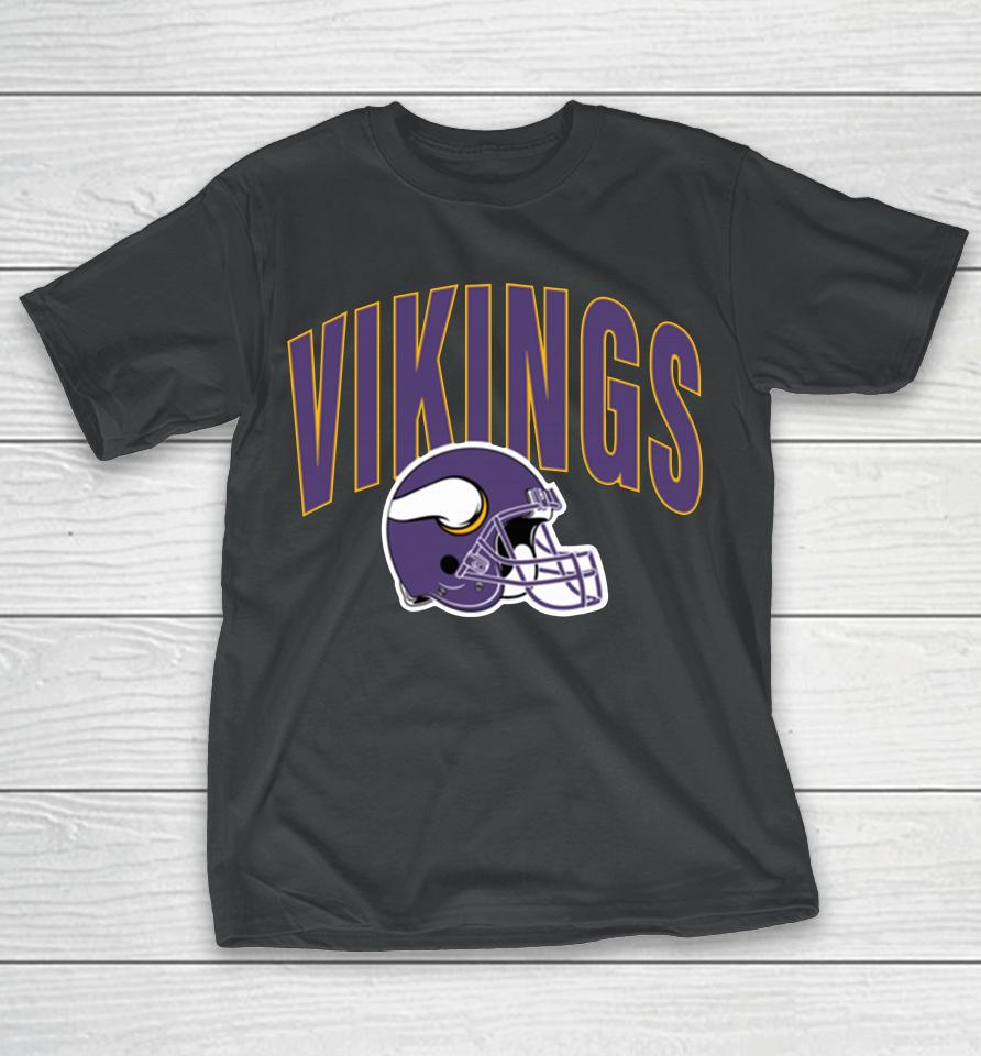 Minnesota Vikings Team Athletic Helmet T-Shirt