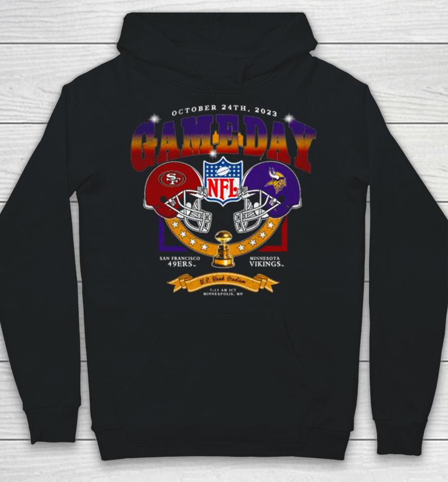 Minnesota Vikings Vs San Francisco 49Ers 2023 Nfl Season Gameday Hoodie