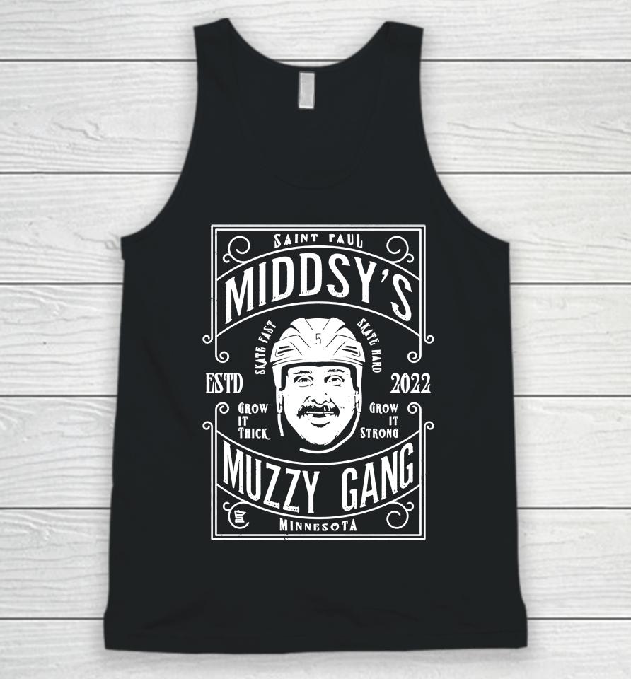 Minnesota Wild Sotastick Middsy's Muzzy Gang Unisex Tank Top