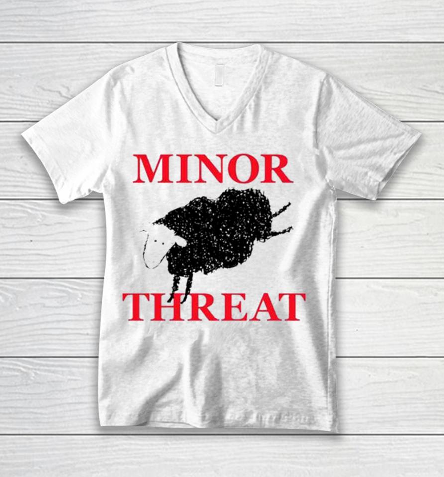 Minor Threat Sheep Unisex V-Neck T-Shirt