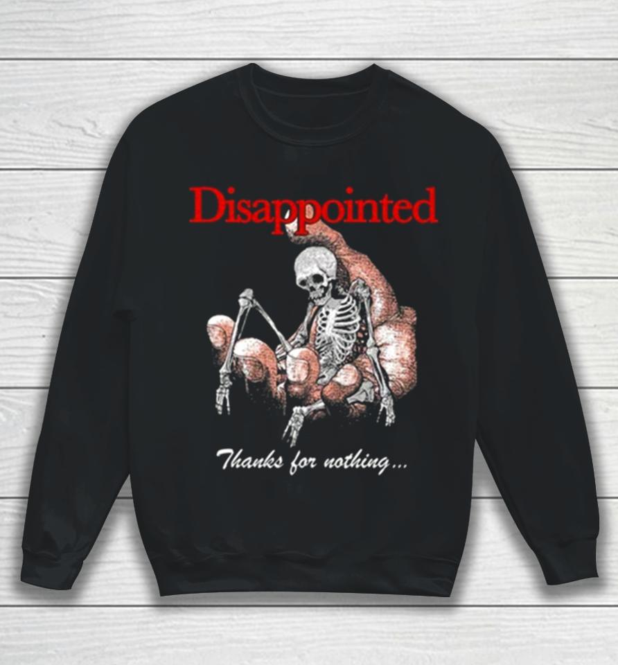 Misery Worldwide Misery Worldwide Disappointed Thanks For Nothing Jumbo Print Sweatshirt