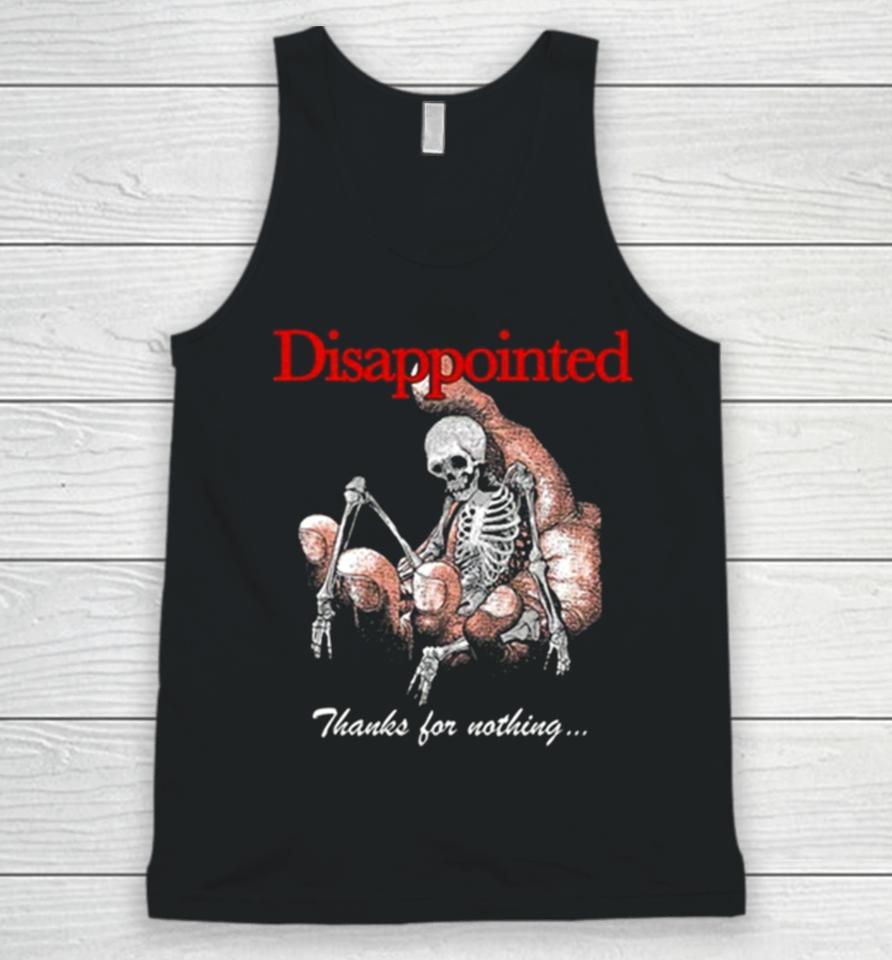 Misery Worldwide Misery Worldwide Disappointed Thanks For Nothing Jumbo Print Unisex Tank Top
