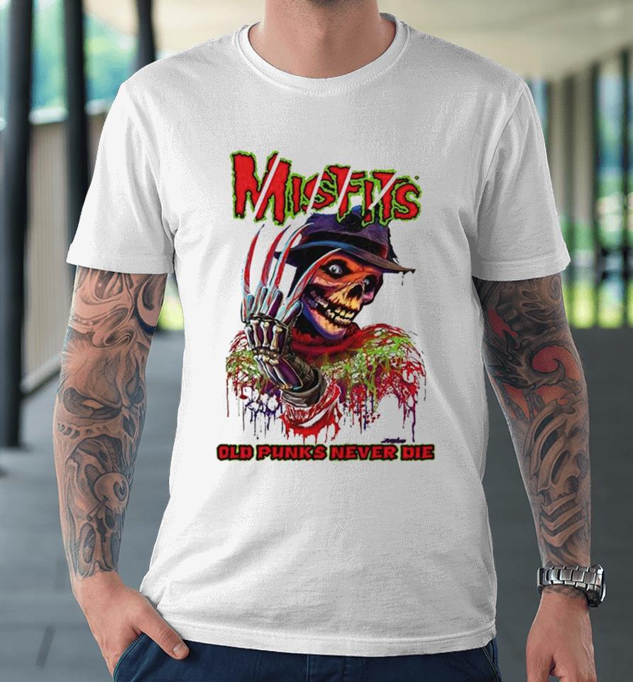 Misfits Old Punks Never Die Skeleton Premium T-Shirt