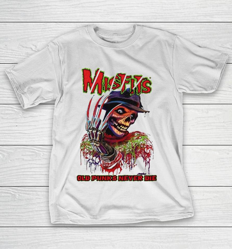 Misfits Old Punks Never Die Skeleton T-Shirt