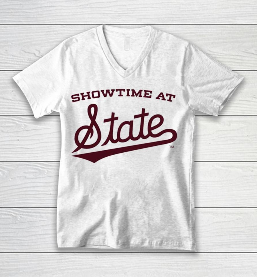 Miss State Showtime At State Unisex V-Neck T-Shirt
