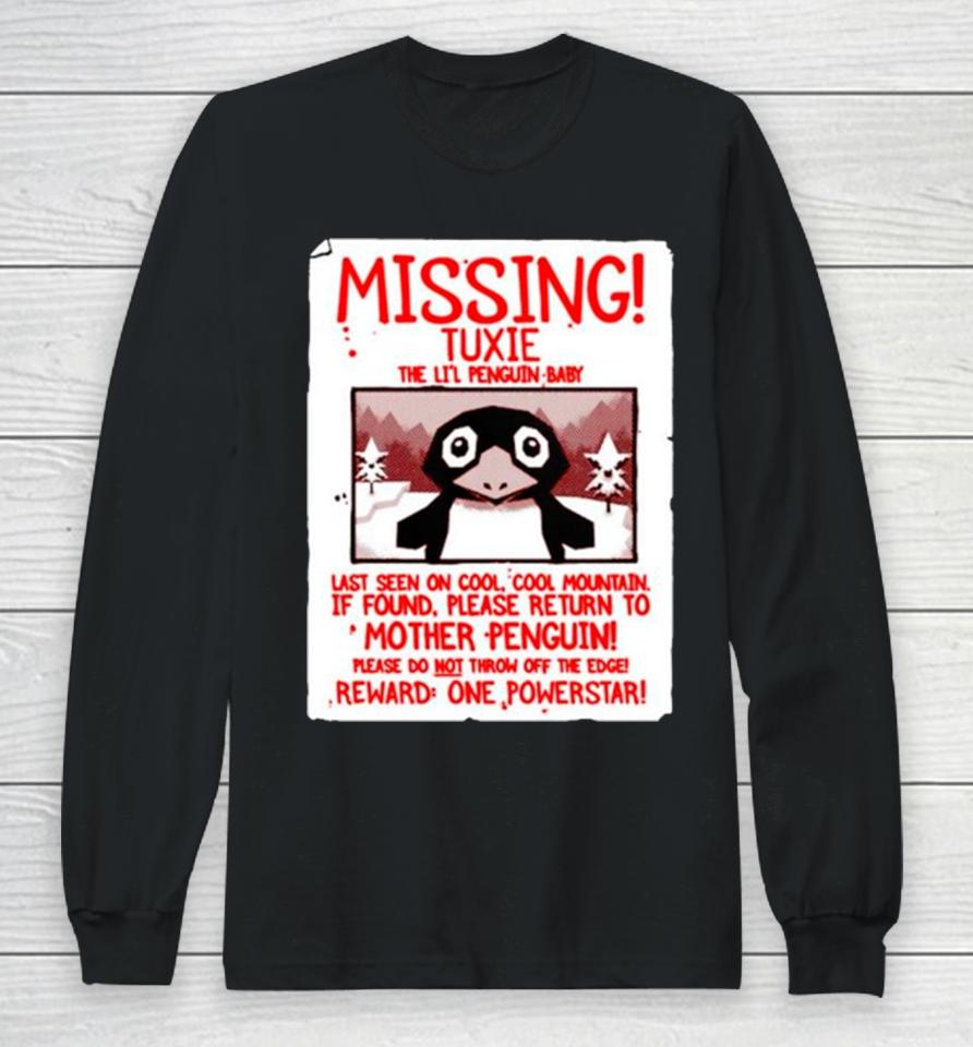 Missing Tuxie The Li’l Penguin Baby Long Sleeve T-Shirt