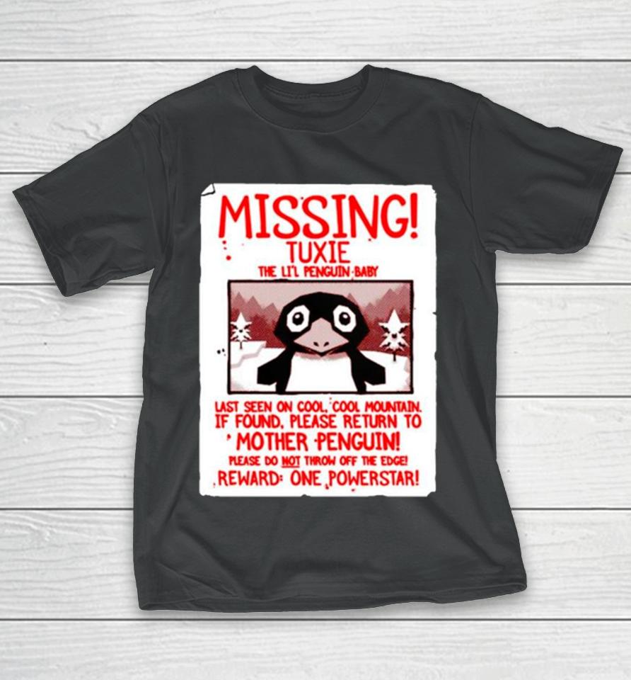 Missing Tuxie The Li’l Penguin Baby T-Shirt