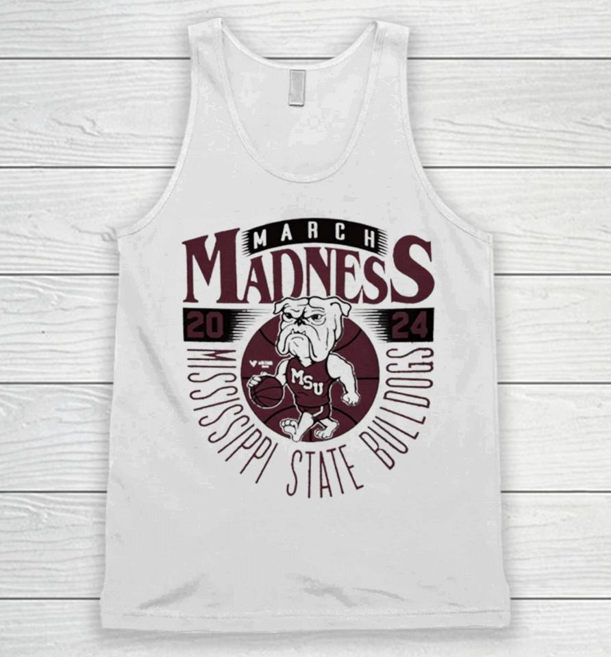 Mississippi State Bulldogs 2024 March Madness Mascot Unisex Tank Top