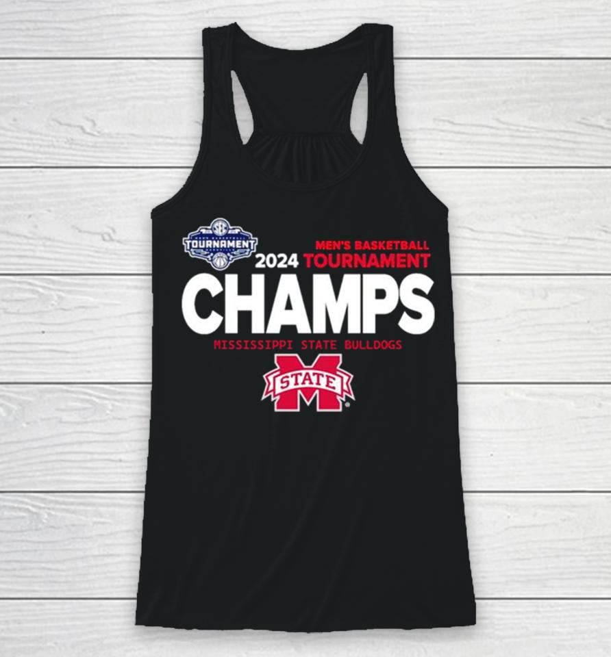 Mississippi State Bulldogs 2024 Men’s Basketball Tournament Champs Racerback Tank