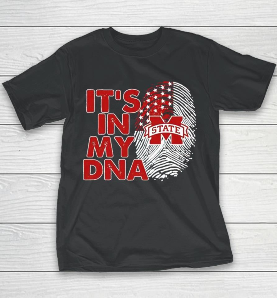 Mississippi State Bulldogs It’s In My Dna Fingerprint Youth T-Shirt