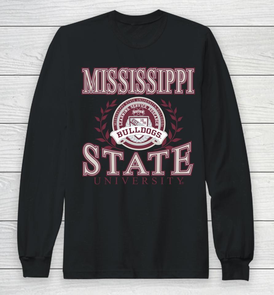 Mississippi State Bulldogs Laurels Long Sleeve T-Shirt
