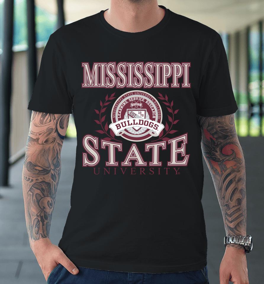 Mississippi State Bulldogs Laurels Premium T-Shirt
