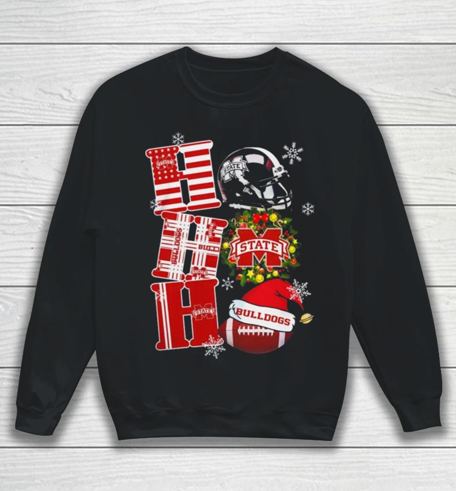 Mississippi State Bulldogs Ncaa Ho Ho Ho Christmas Sweatshirt