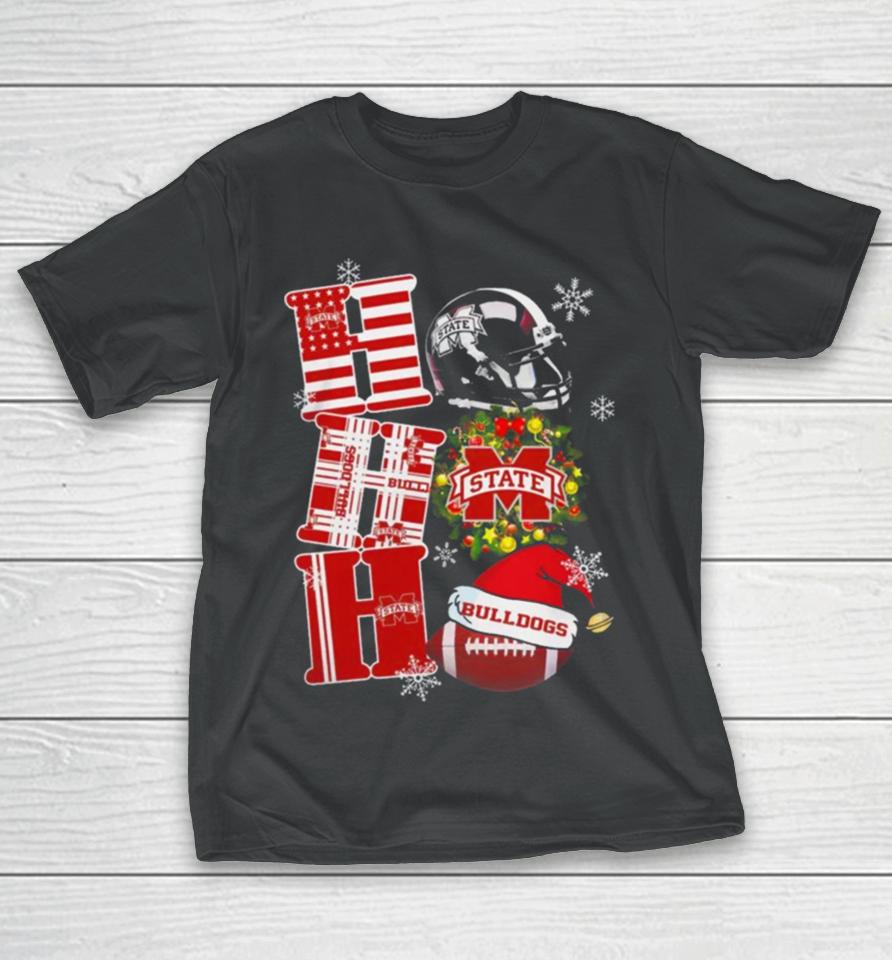 Mississippi State Bulldogs Ncaa Ho Ho Ho Christmas T-Shirt