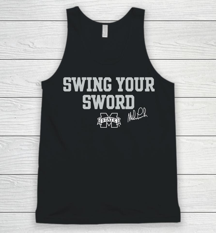 Mississippi State Bulldogs Swing Your Sword Unisex Tank Top