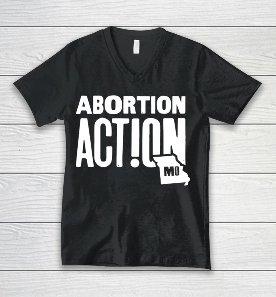 Missouri Abortion Action Unisex V-Neck T-Shirt