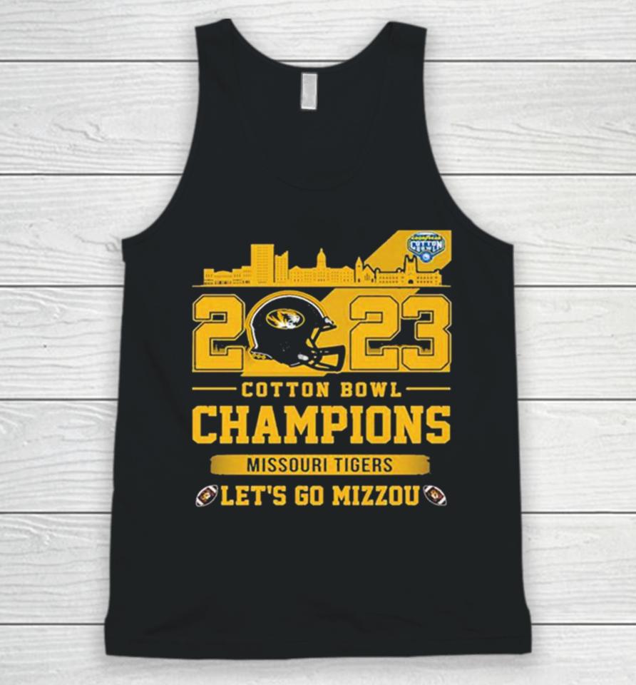 Missouri Tigers 2023 Cotton Bowl Champions Let’s Go Mizzou Unisex Tank Top