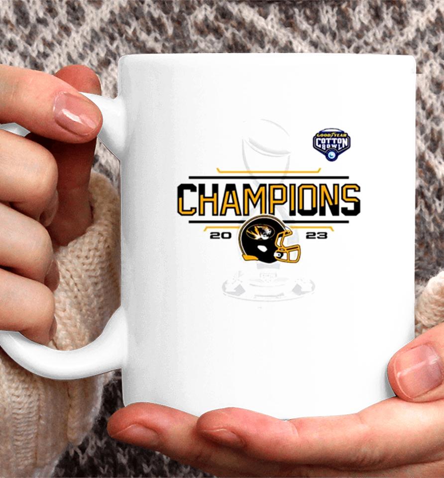 Missouri Tigers 2023 Cotton Bowl Champions Locker Room Coffee Mug