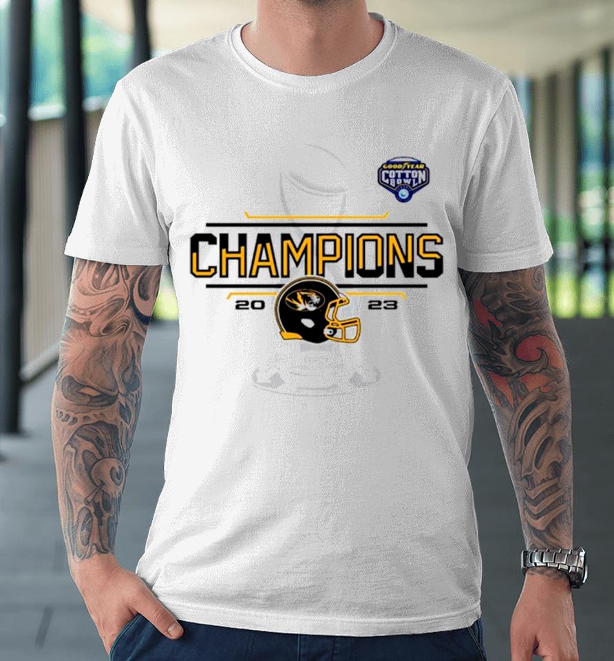 Missouri Tigers 2023 Cotton Bowl Champions Locker Room Premium T-Shirt