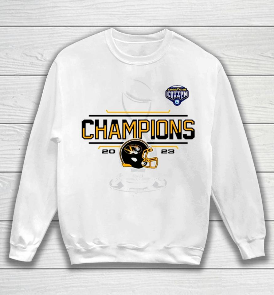 Missouri Tigers 2023 Cotton Bowl Champions Locker Room Sweatshirt