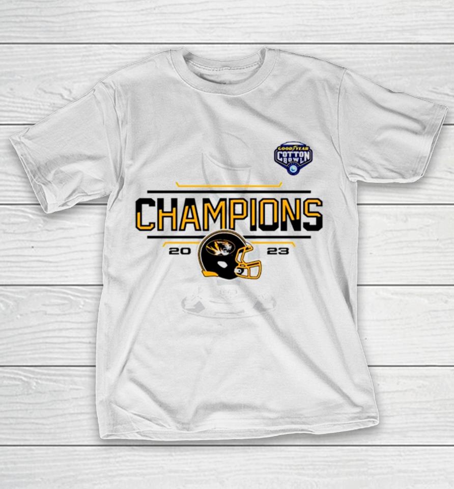 Missouri Tigers 2023 Cotton Bowl Champions Locker Room T-Shirt