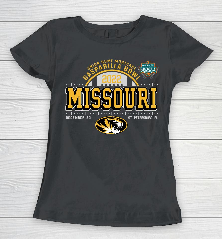 Missouri Tigers Black Gasparilla Bowl Bound Rallyhouse Women T-Shirt