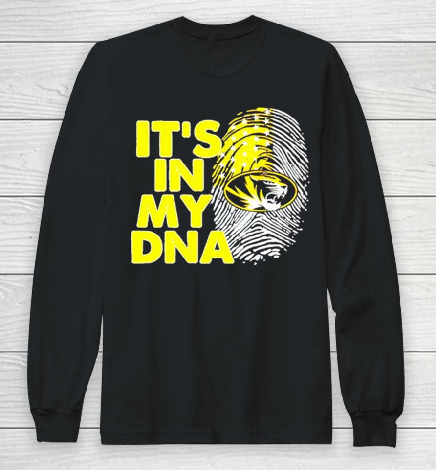 Missouri Tigers It’s In My Dna Fingerprint Long Sleeve T-Shirt