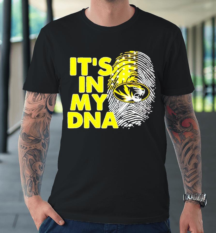 Missouri Tigers It’s In My Dna Fingerprint Premium T-Shirt