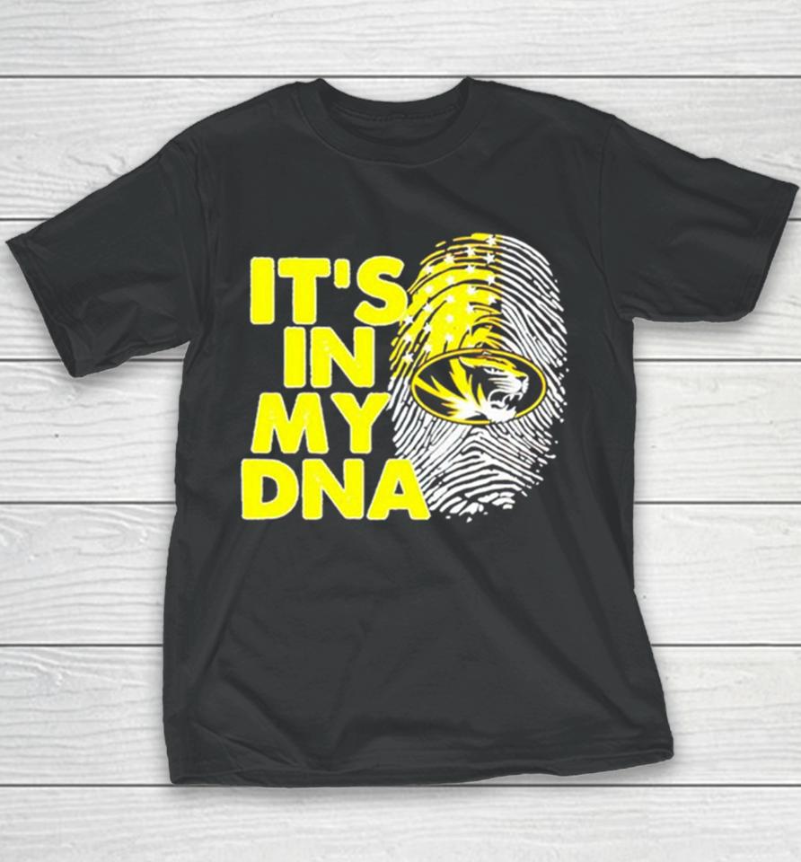 Missouri Tigers It’s In My Dna Fingerprint Youth T-Shirt
