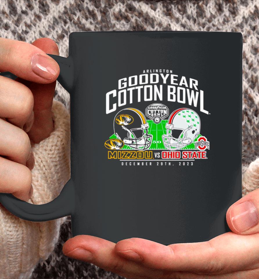 Missouri Tigers Vs. Ohio State Buckeyes 2023 Cotton Bowl Matchup Coffee Mug