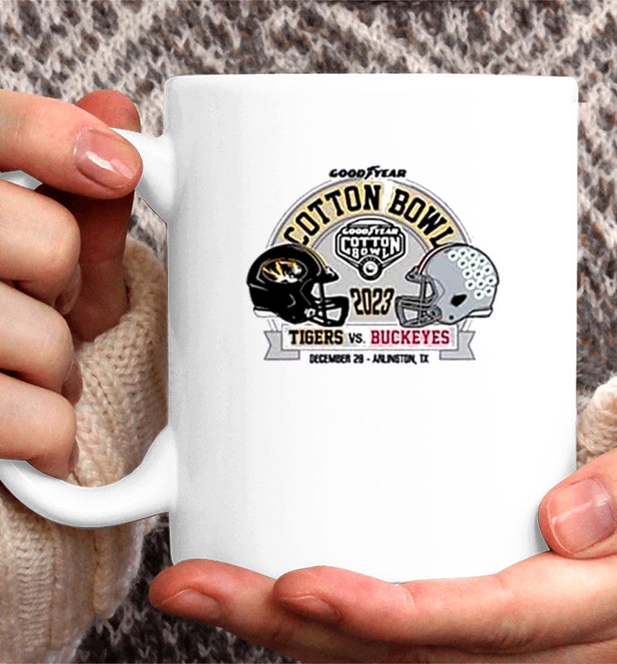 Missouri Tigers Vs Ohio State Buckeyes Cotton Bowl Bound 2023 Coffee Mug