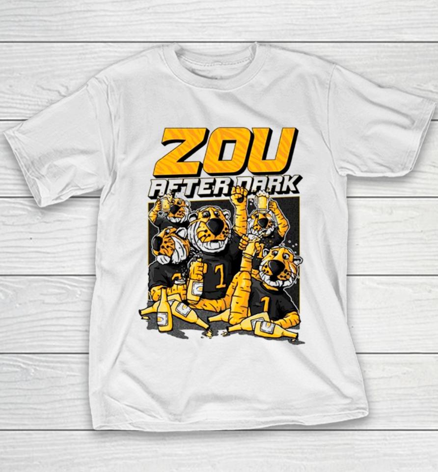 Missouri Tigers Vs. Tennessee Volunteers Zou After Dark Youth T-Shirt