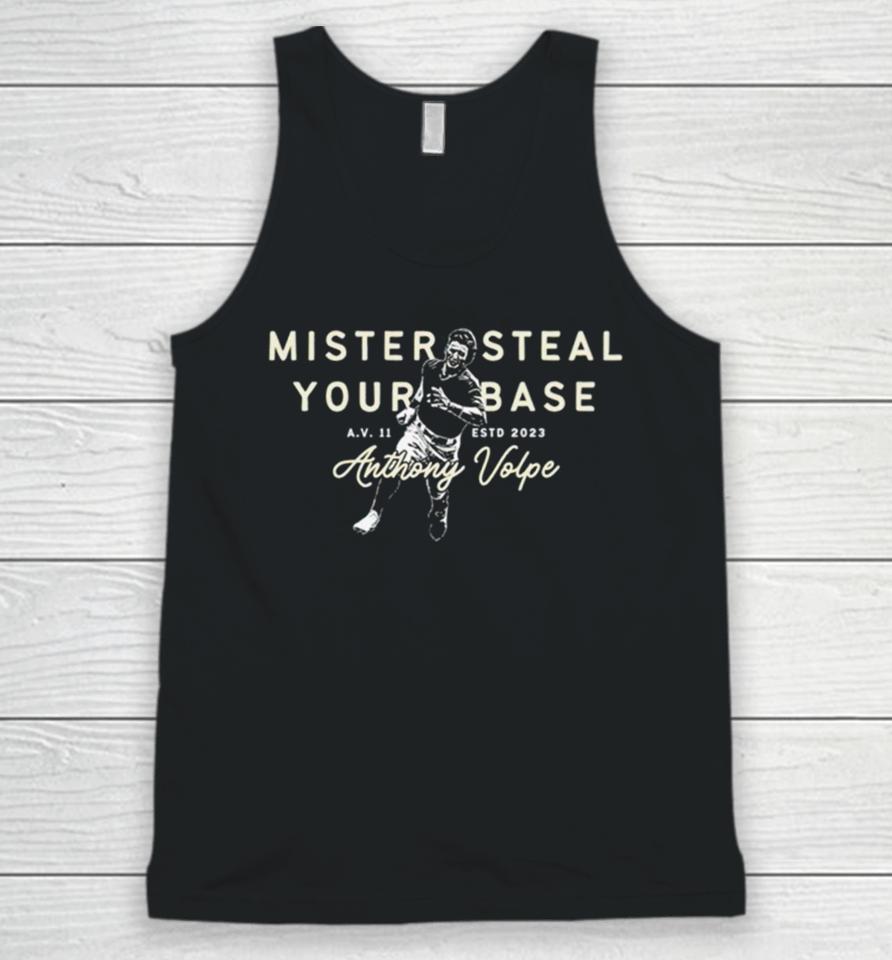 Mister Steal Your Base Anthony Volpe Unisex Tank Top