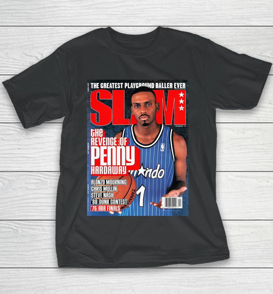 Mitchell And Ness Slam Cover Orlando Magic Penny Hardaway Youth T-Shirt