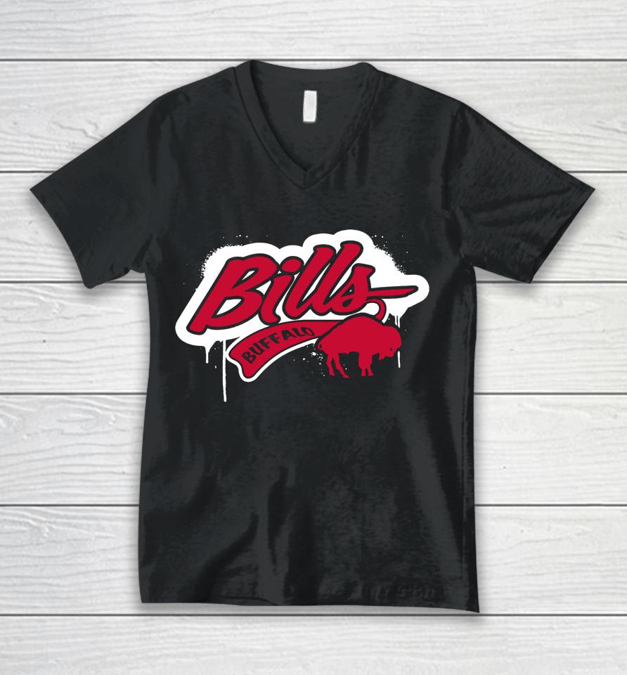 Mitchell And Ness Youth Buffalo Bills Light Up Royal Unisex V-Neck T-Shirt