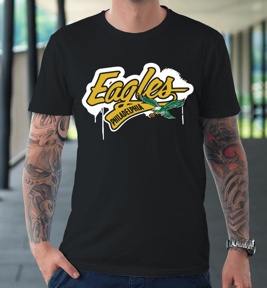 Mitchell Anhd Ness Philadelphia Eagles Light Up Green Premium T-Shirt