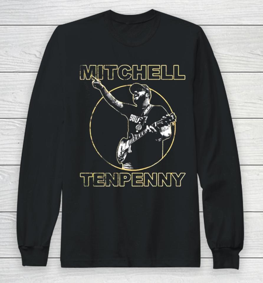 Mitchell Tenpenny Black Retro Photo Long Sleeve T-Shirt