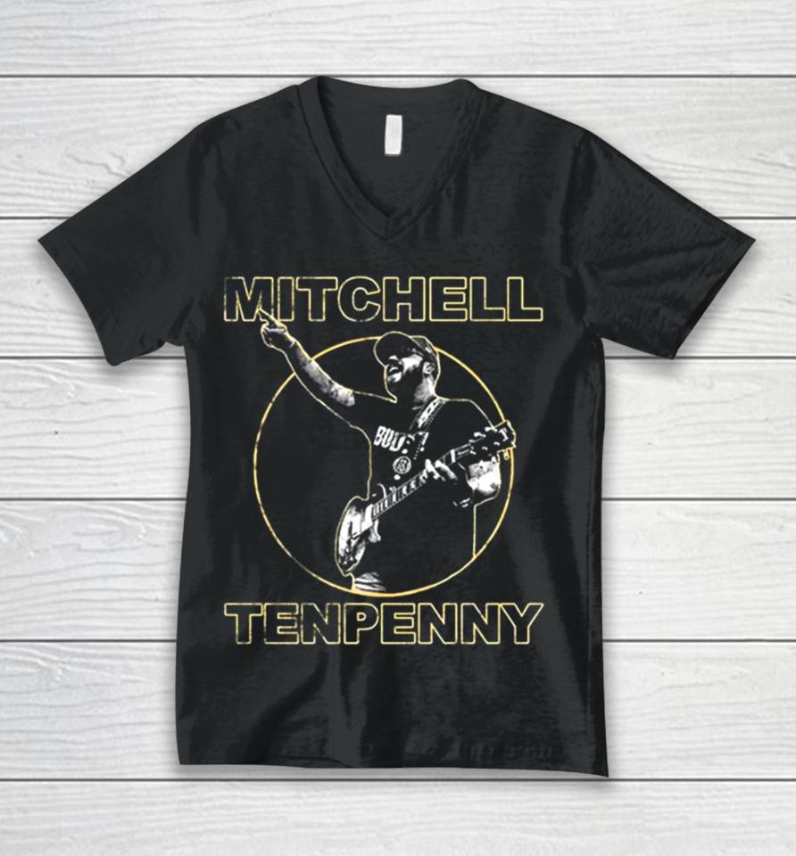 Mitchell Tenpenny Black Retro Photo Unisex V-Neck T-Shirt