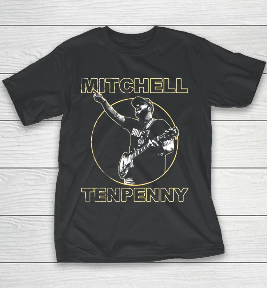 Mitchell Tenpenny Black Retro Photo Youth T-Shirt