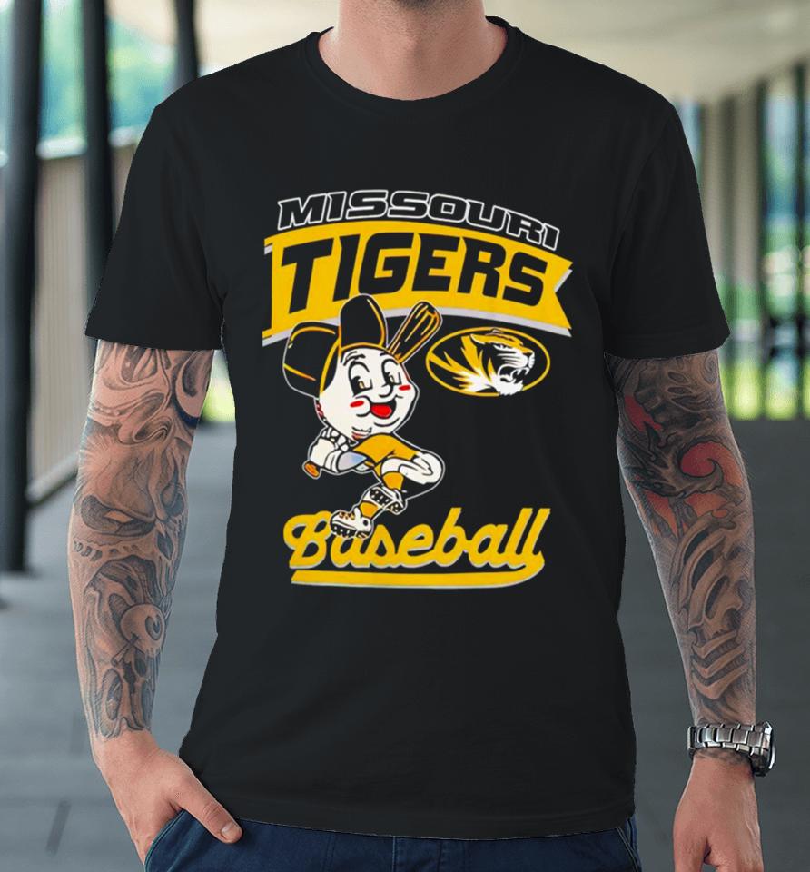 Mizzou Tigers Baseball Head Player Tiger Premium T-Shirt