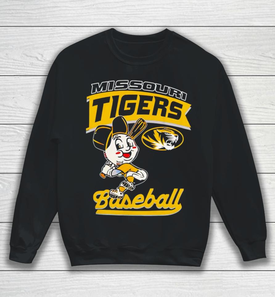 Mizzou Tigers Baseball Head Player Tiger Sweatshirt
