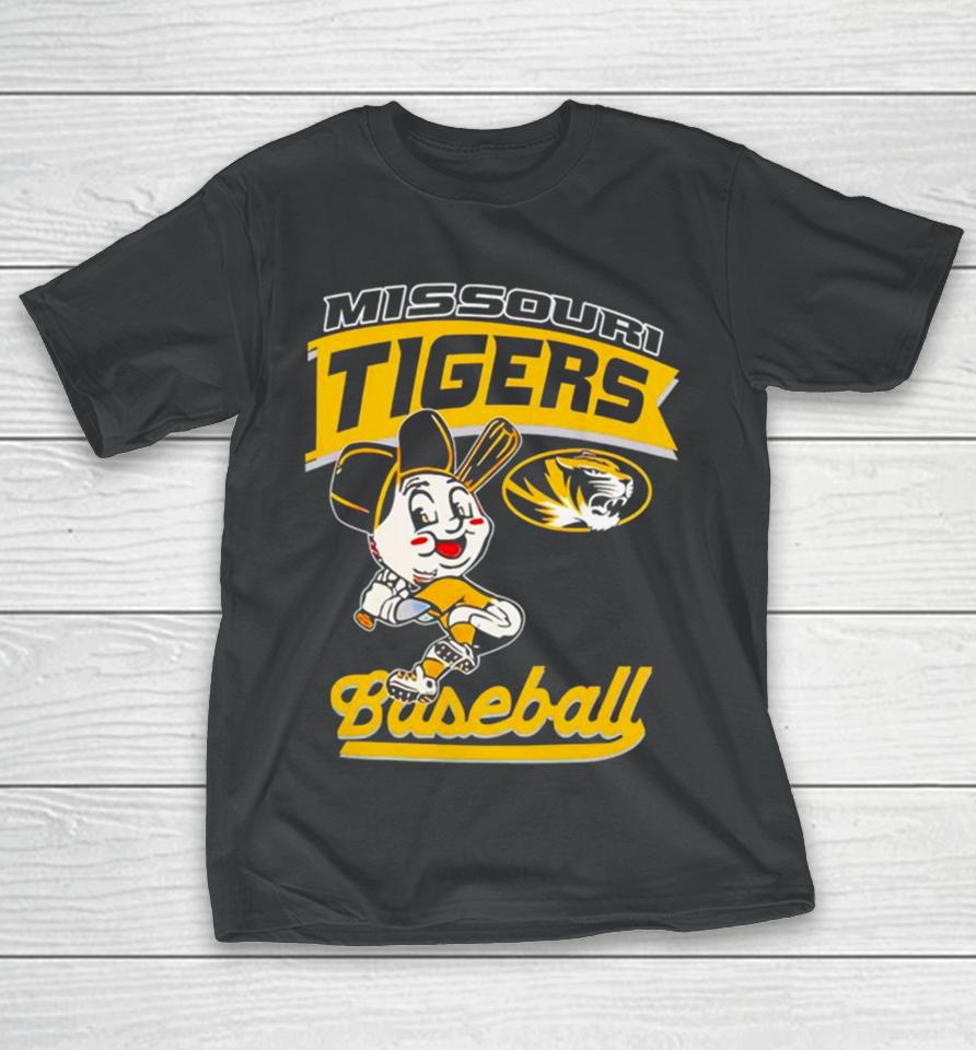 Mizzou Tigers Baseball Head Player Tiger T-Shirt