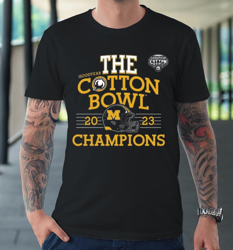Mizzou Tigers The Goodyear Cotton Bowl 2023 Champions Helmet Premium T-Shirt