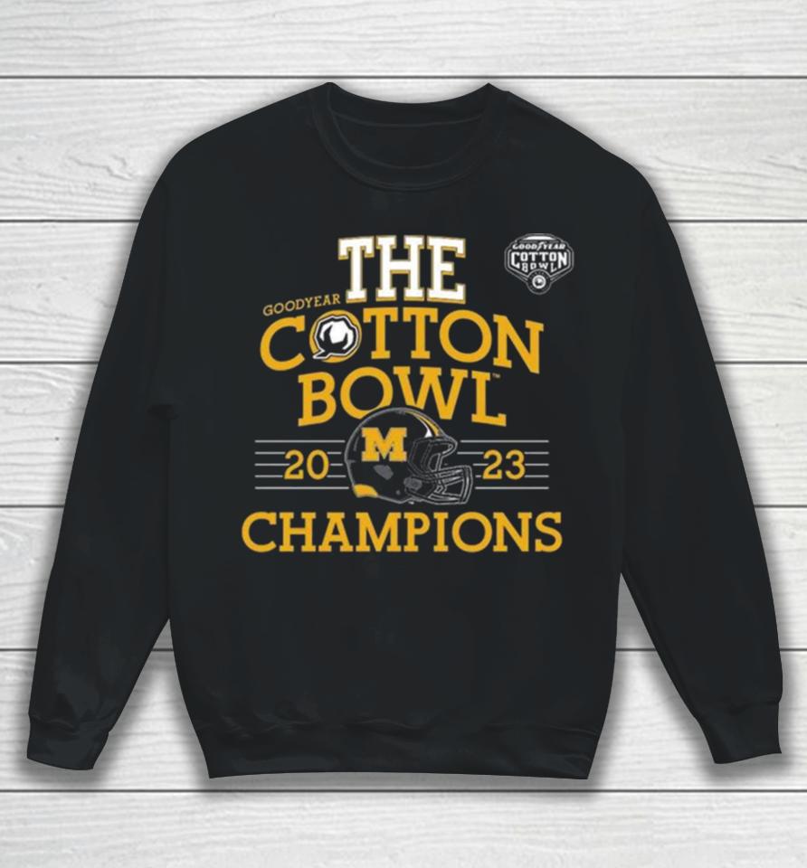 Mizzou Tigers The Goodyear Cotton Bowl 2023 Champions Helmet Sweatshirt