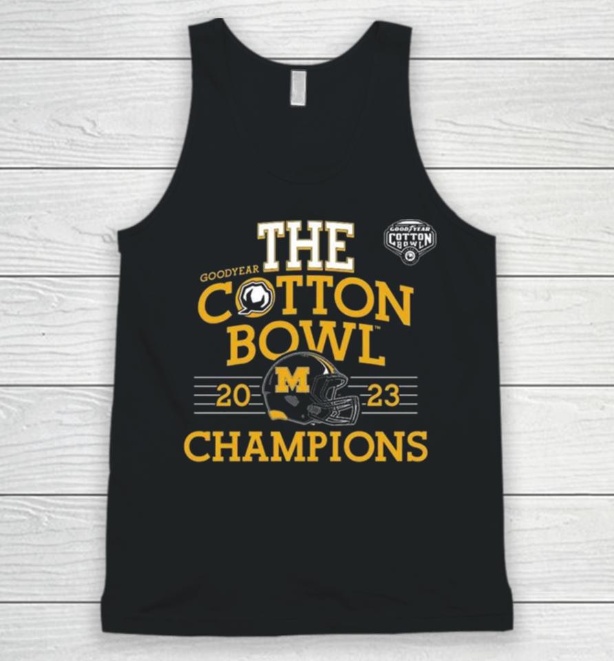 Mizzou Tigers The Goodyear Cotton Bowl 2023 Champions Helmet Unisex Tank Top